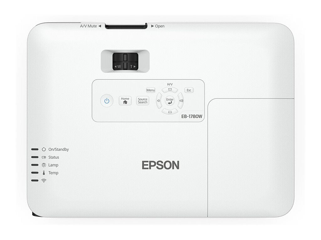 EPSON EB-1780W Projecteur Tri LCD - WXGA  1280x800 - 3000 lumens -  10000:1 - HDMI/VGA/Haut-parleurs - 2 ans RA