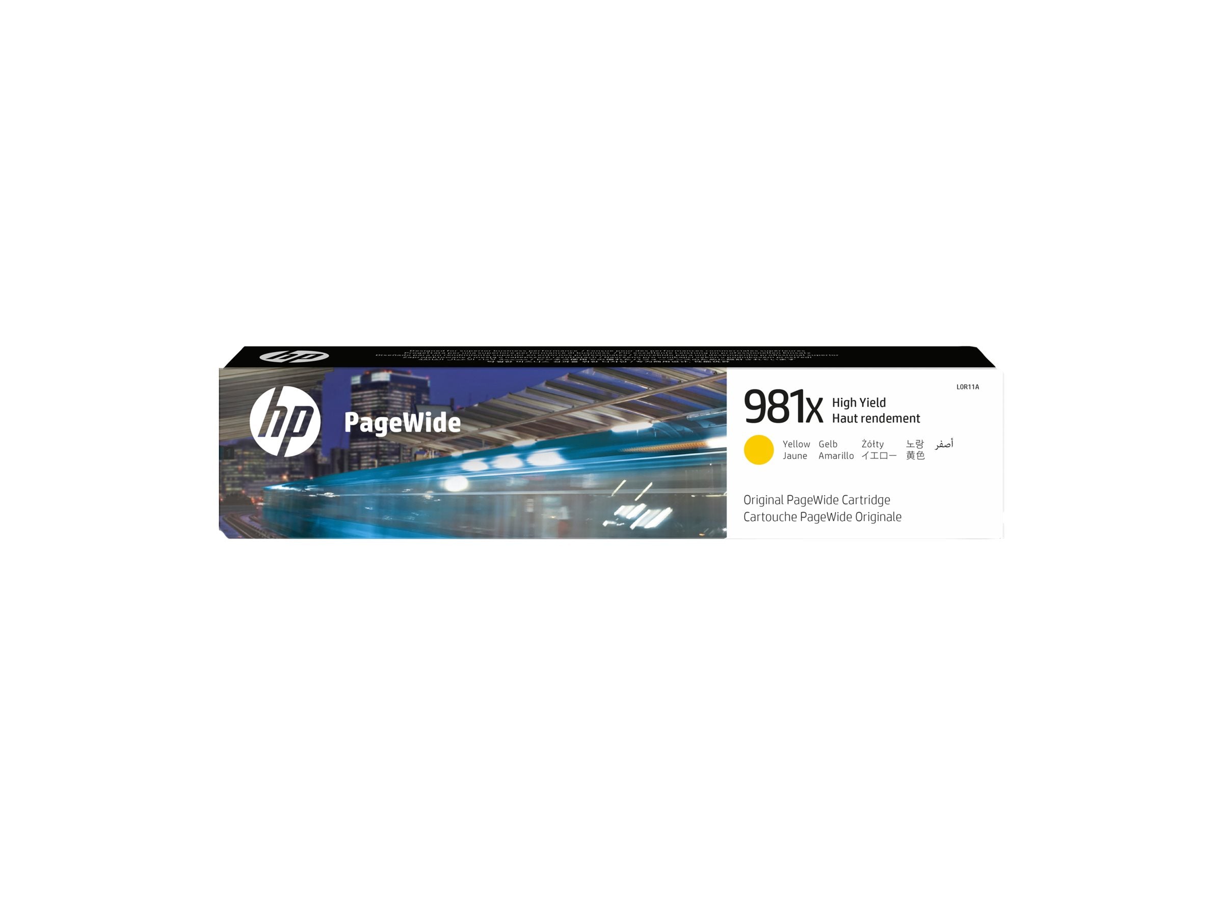 HP 981X original High Yield Yellow PageWide Cartridge L0R11A