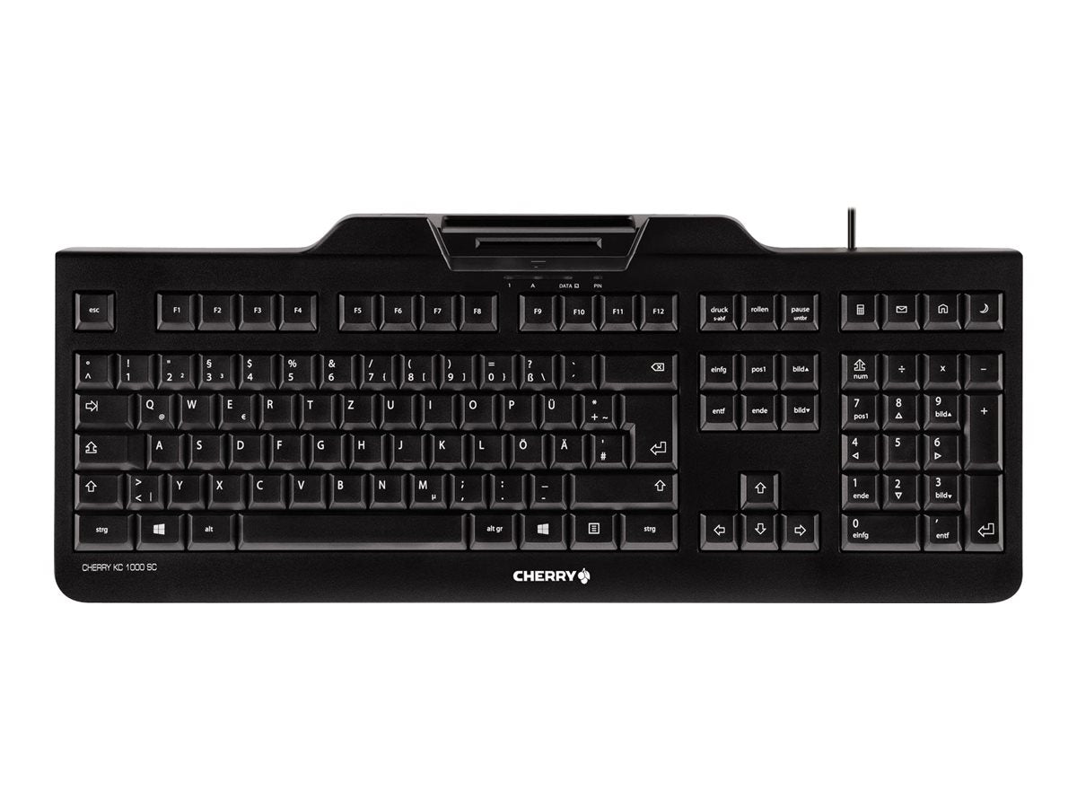 CHERRY Clavier (+cart puces) KC-1000 SC USB noir (FR)