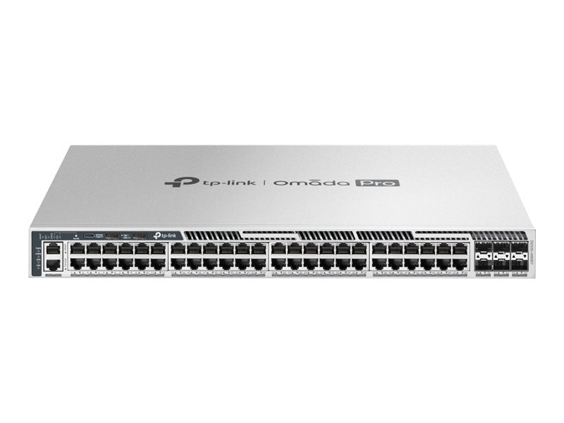 TP-LINK S6500-48M6Y Omada Pro 48-Port 2.5G Stackable L3 Managed Switch with 6 25G Slots