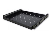 MCL 19p 1U black sliding tray for rack depth 600