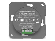 SHELLY Wall Display i-Series 2-Output Power Base