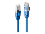 LINDY S/FTP Cat.6 Cable Blue 0.5m LSOH incl. Testprotocol