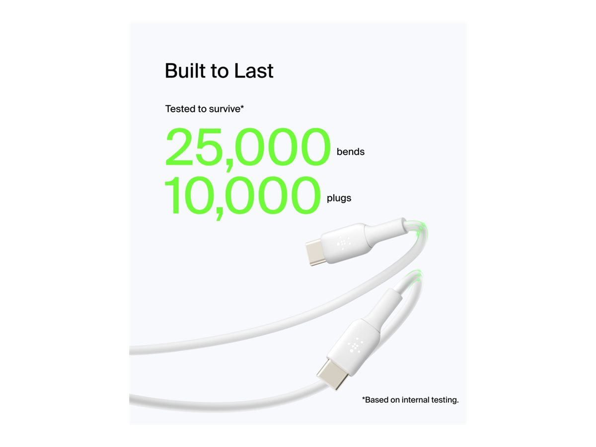 BELKIN BOOST CHARGE USB-A to USB-C Cable PVC 3M White