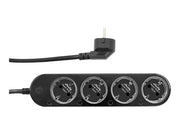 SHELLY Power Strip 4 Black WLAN 4-Outlet Power Strip