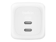BELKIN BoostCharge 67W Dual USB-C PD Wall Charger with PPS WHT with 2m USB-C-C Cable