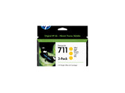 HP 711 original Ink cartridge CZ136A yellow standard capacity 3-pack