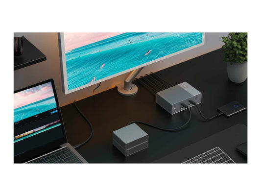 TARGUS HyperDrive Universal GEN2 15-in-1 USB-C Triple Video Docking Station - For MST enabled devices