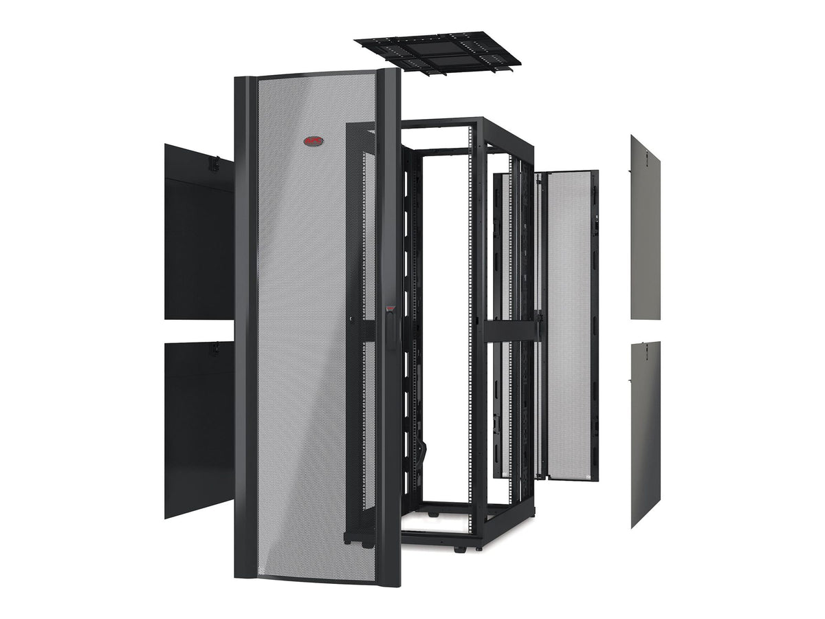 APC NetShelter SX Deep Enclosure Without Sides Rack cabinet Black 42U 19 TAA Compliant