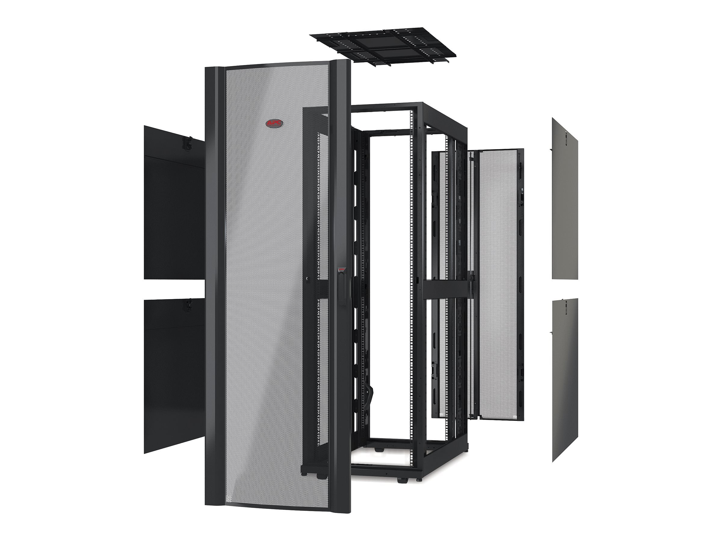 APC NetShelter SX Deep Enclosure Without Sides Rack cabinet Black 42U 19 TAA Compliant