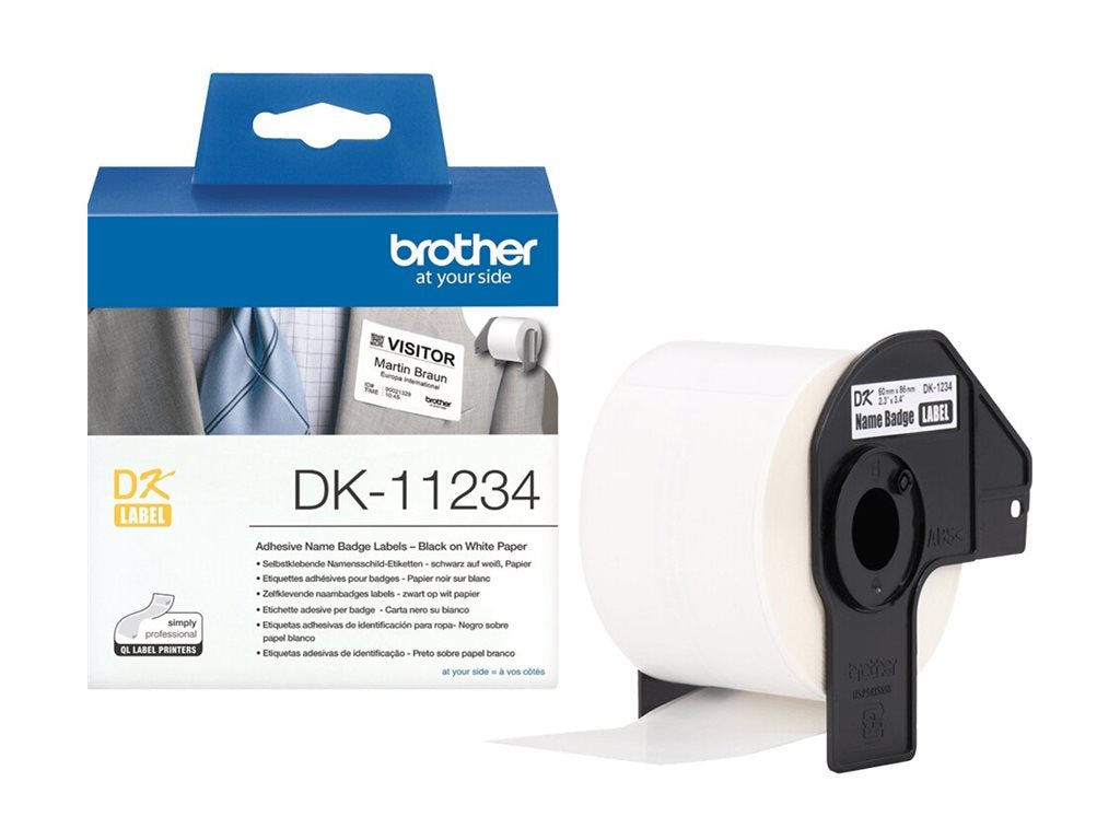Badge label 260pc/rol 60X86MM