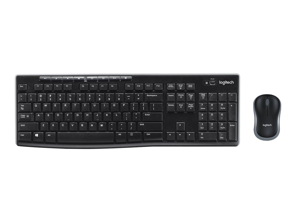 Logitech 920-004511 clavier Souris incluse Maison RF sans fil QWERTZ Allemand Noir