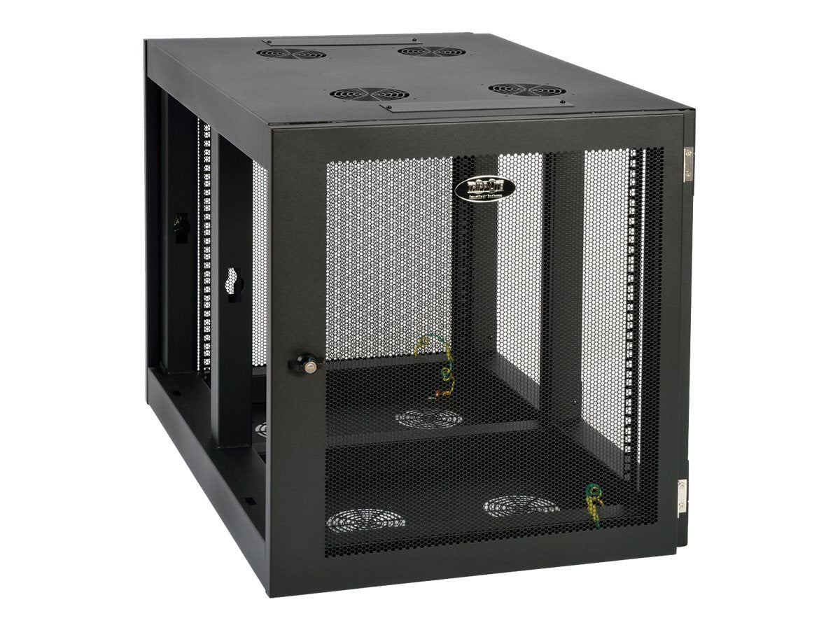 EATON TRIPPLITE 12U Wall Mount Rack Enclosure Server Cabinet Side Mount Wallmount Rack cabinet wall mountable Black 12U 19