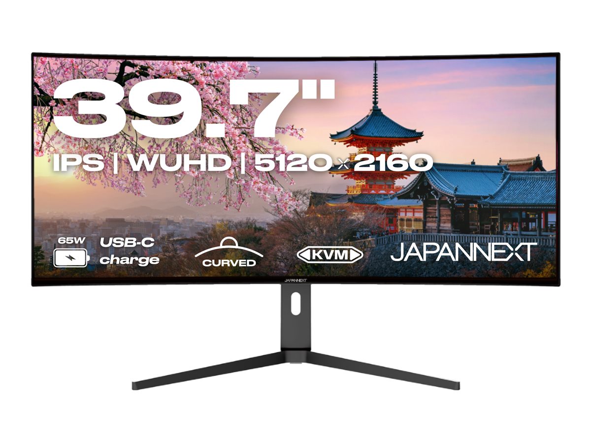 JAPANNEXT JN-5X40 - Ecran 39.7p 5120x2160 WUHD 60Hz - IPS - 300 cd/m2 - 1000:1 - HDR - Incurvée - HDMI - DP - USB-C