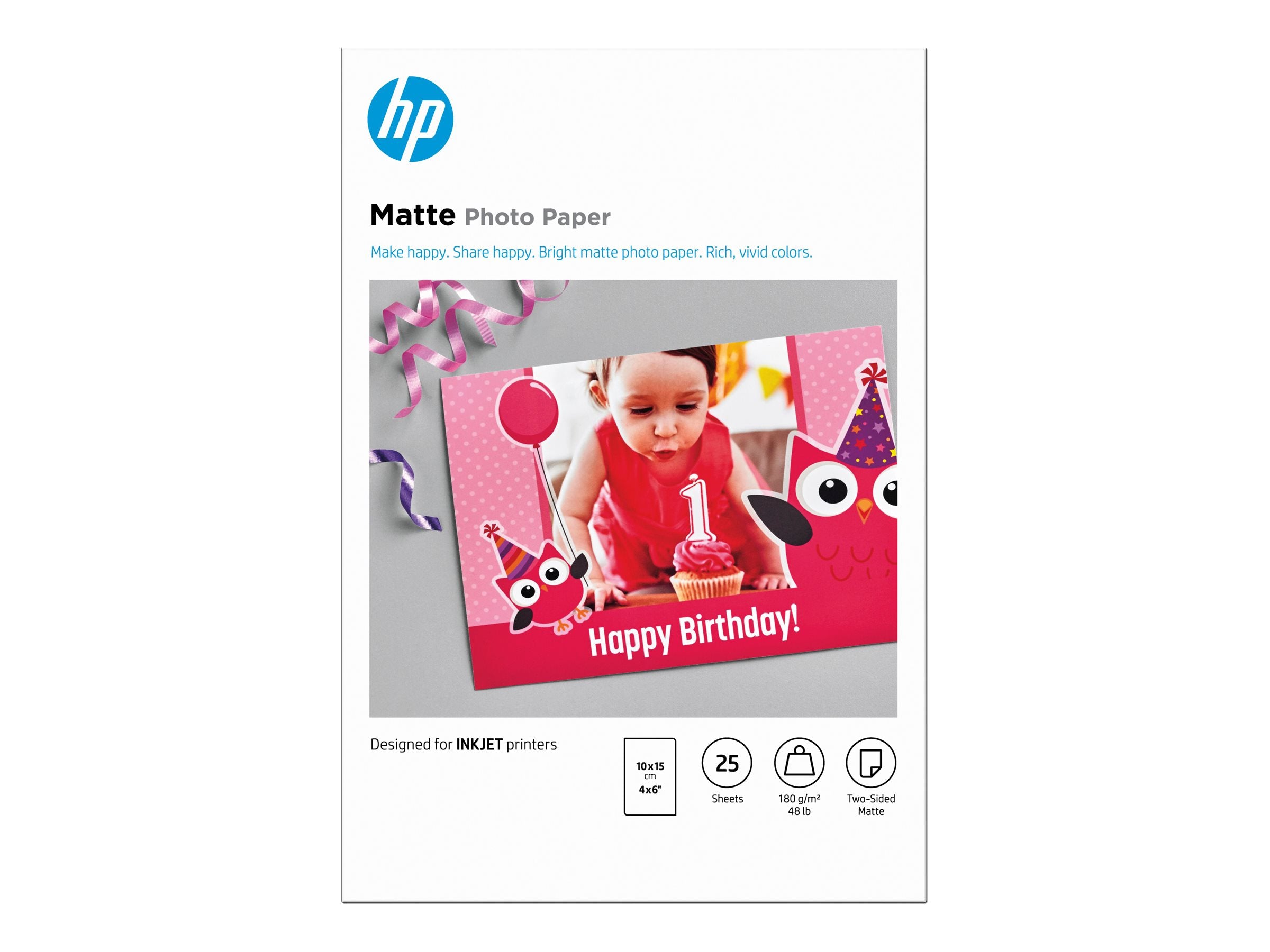 HP Matte FSC Photo Paper 4x6 25 sheets