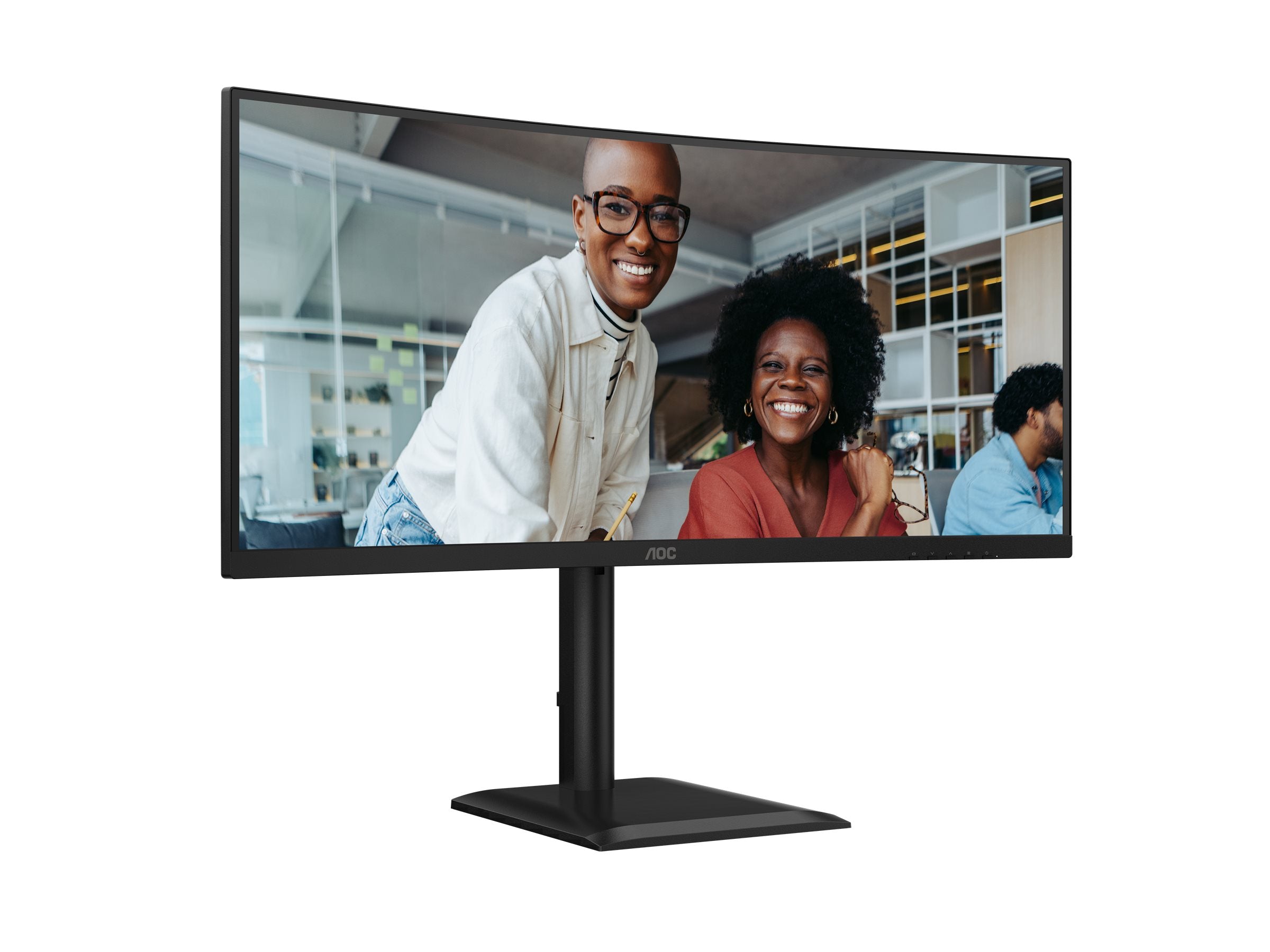 AOC CU34E4CV - Écran incurvé - 34i - 3440 x 1440 UWQHD 120 Hz - VA - 3500:1 - HDR10 - 4 ms - 2xHDMI DP USB-C -HP- GAR 5 ans