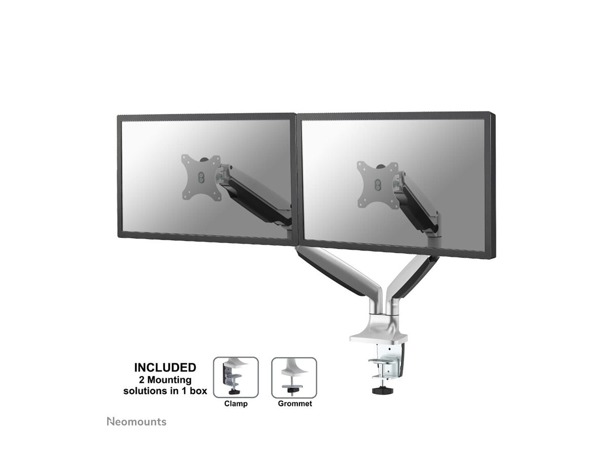 NEOMOUNTS NM-D750DSILVER Support décran à fixer 10-32p - ressort à gaz