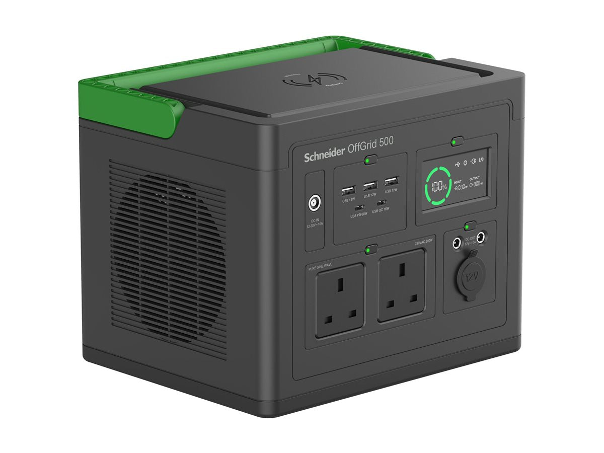 APC Schneider OffGrid Portable Power Station 500 517Wh Lithium-ion 2 UK Sinewave