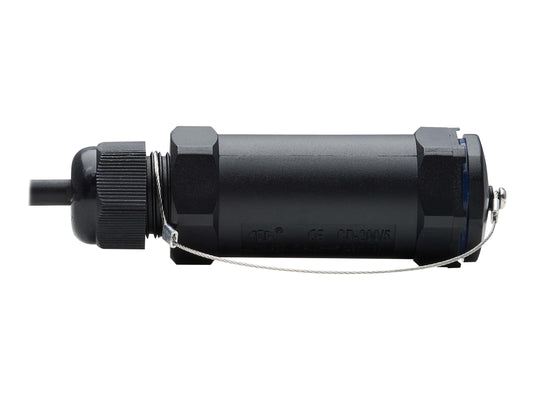 EATON High-Speed Armored HDMI Fiber Active Optical Cable AOC with Hooded Connectors and Reel 4K 60Hz HDR IP68 M/M Black 70m