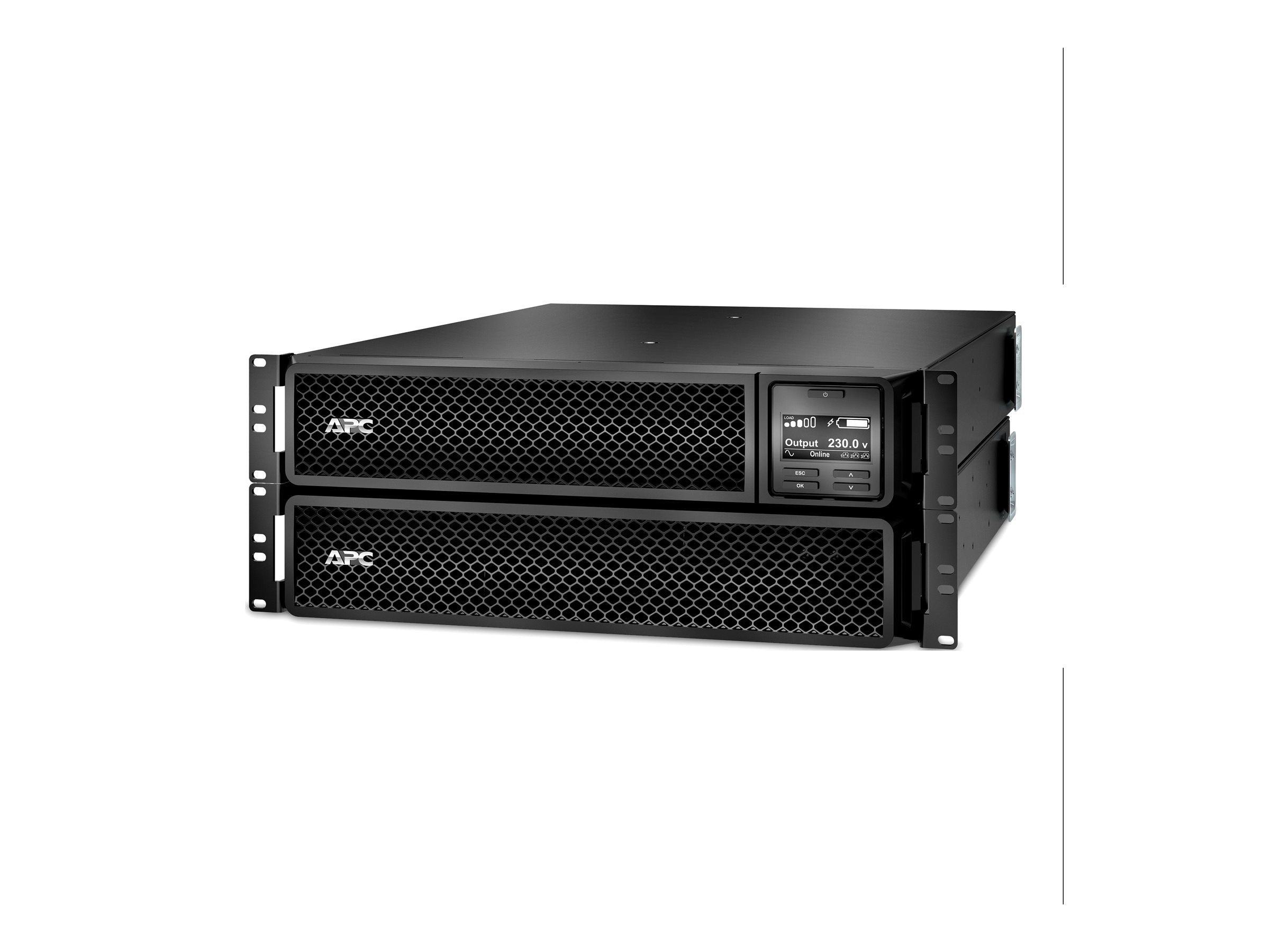 APC Smart-UPS SRT 2200VA RM UPS Rack AC 220/230/240V 1980Watt 2200VA lead acid RS-232 USB output connectors 10 2U BK