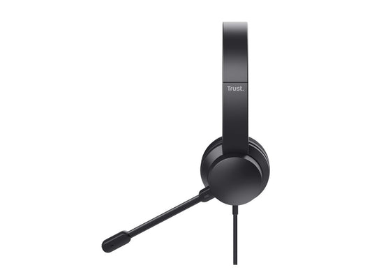 TRUST HS-260 USB - USB C Noise Cancelation On Ear PC Headset ECO