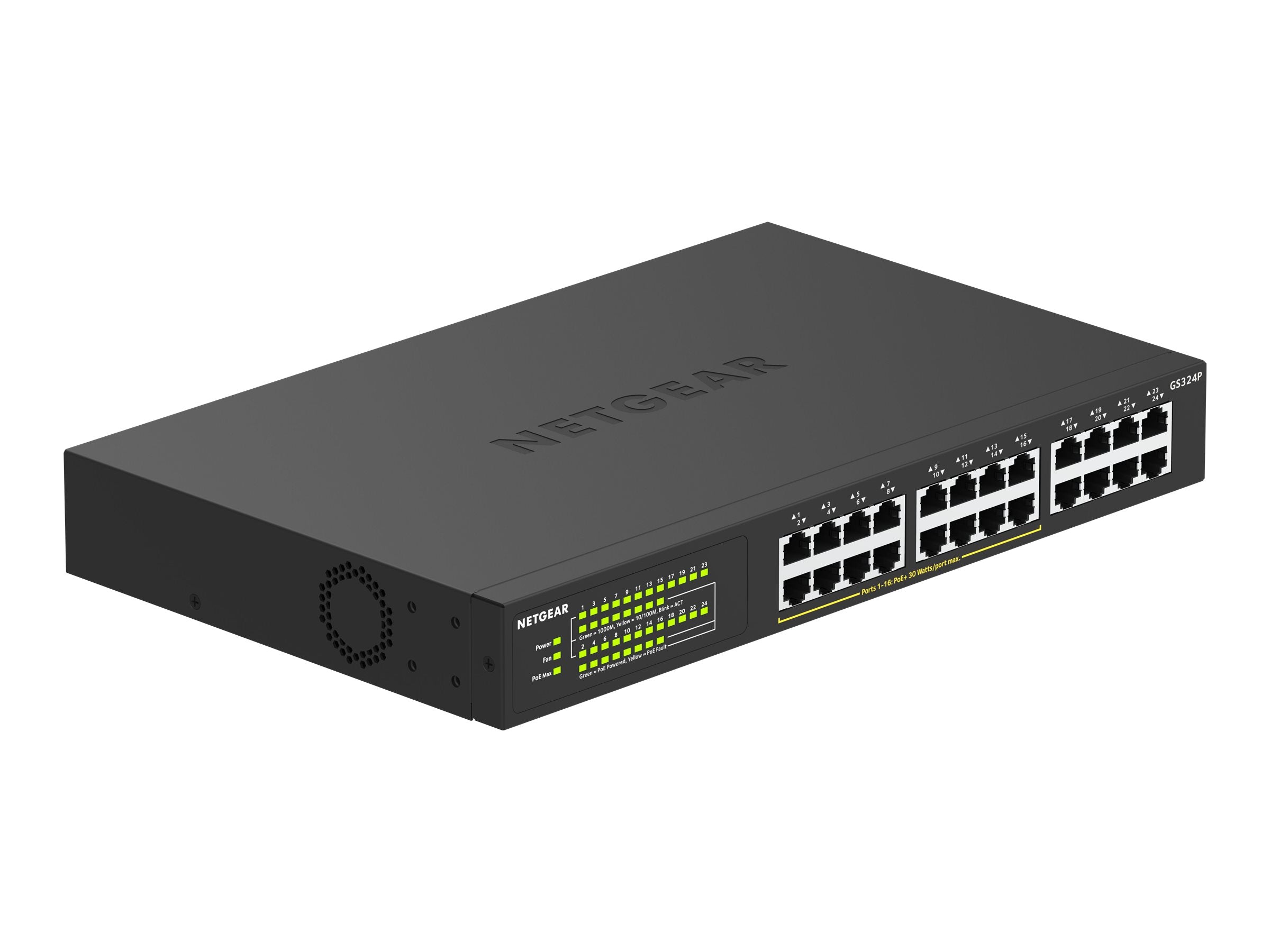 24-Port Gigabit Ethern Unmngd PoE+Swtch