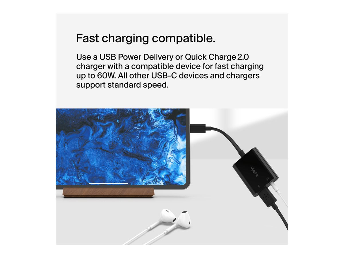 BELKIN adaptateur USB-C vers USB-C et Jack