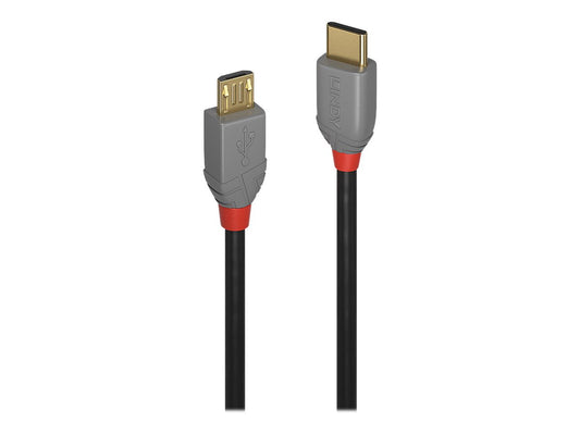 LINDY Câble USB 2.0 Type C vers Micro-B Anthra Line 2m