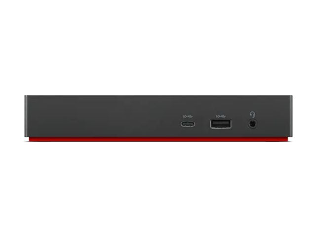 LENOVO ThinkPad Universal USB-C Dock - Station d accueil - USB-C - HDMI 2 x DP - GigE - 90 Watt - ThinkRed
