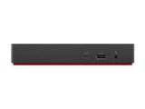 LENOVO ThinkPad Universal USB-C Dock - Station d accueil - USB-C - HDMI 2 x DP - GigE - 90 Watt - ThinkRed
