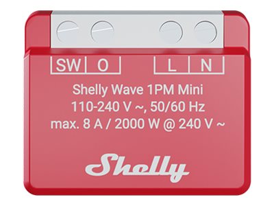 SHELLY Wave 1PM Mini EU LR Support Power Monitoring Smart Switch // QTSW-0A1P8EU