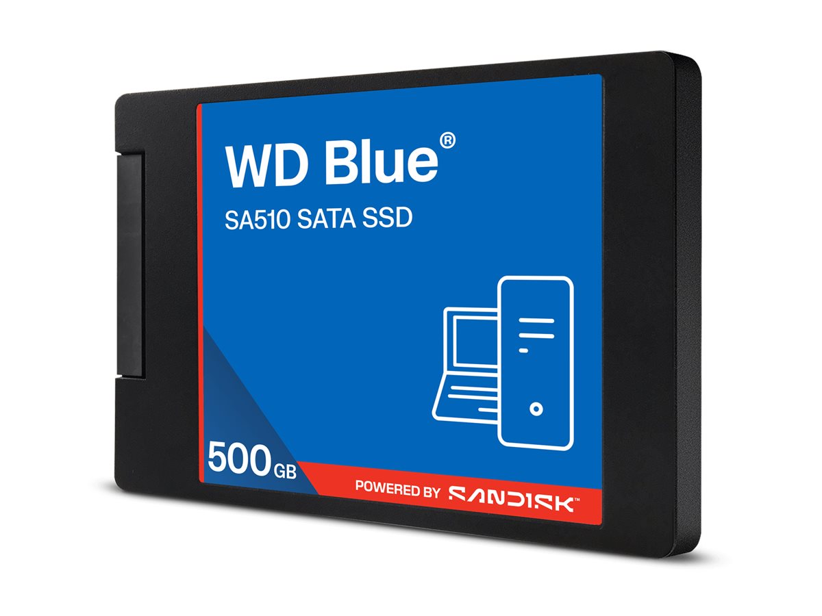WD Blue SA510 SATA SSD 2.5p/7mm Cased - 500Go