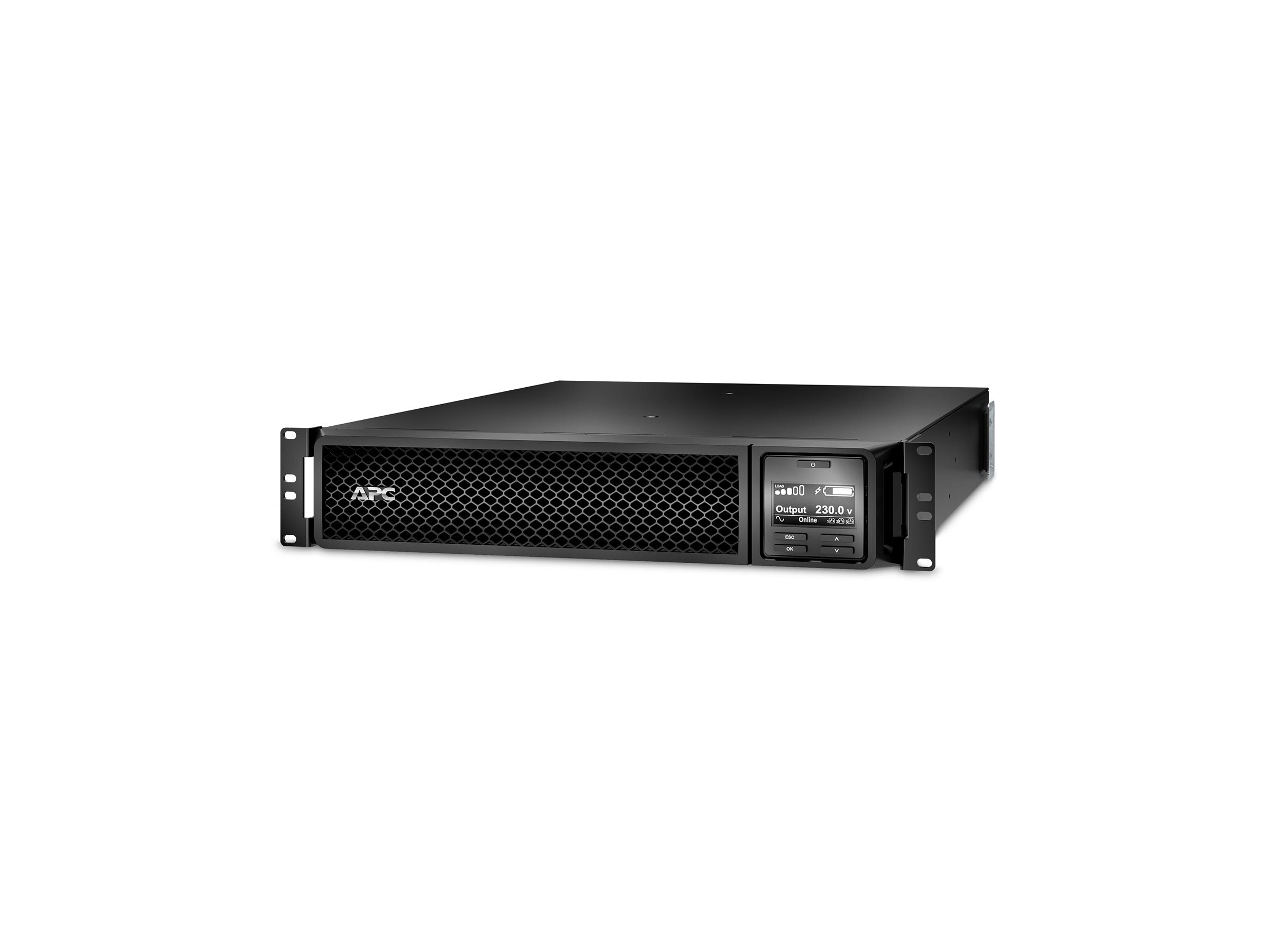 APC Smart-UPS SRT 2200VA RM UPS Rack AC 220/230/240V 1980Watt 2200VA lead acid RS-232 USB output connectors 10 2U BK