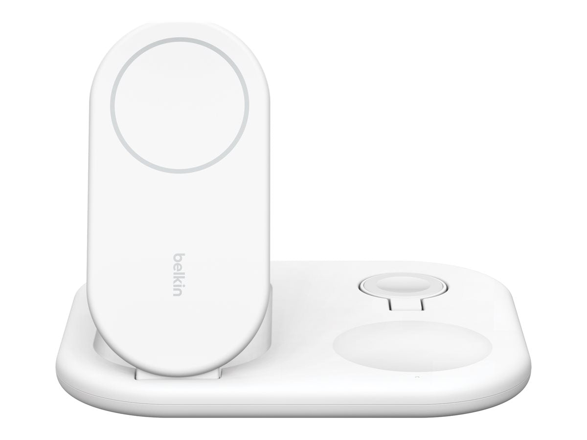 BELKIN BOOSTCHARGE Qi2 15w Magnetic 3in1 Stand White