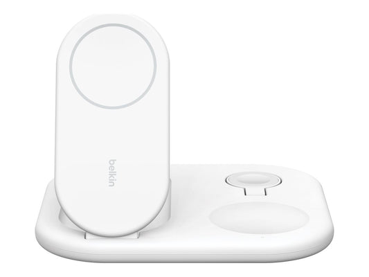 BELKIN BOOSTCHARGE Qi2 15w Magnetic 3in1 Stand White