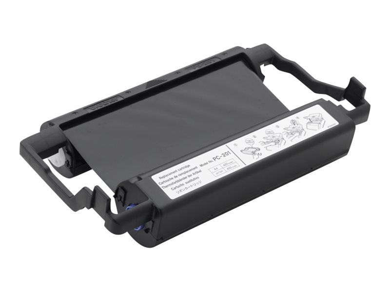 BROTHER PC-201 cassette ruban noir 420 pages pack de 1