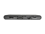 EATON TRIPPLITE USB-C Dock 4K HDMI VGA USB 3.2 Gen 1 USB-A/C Hub GbEemory Card 100W PD Charging