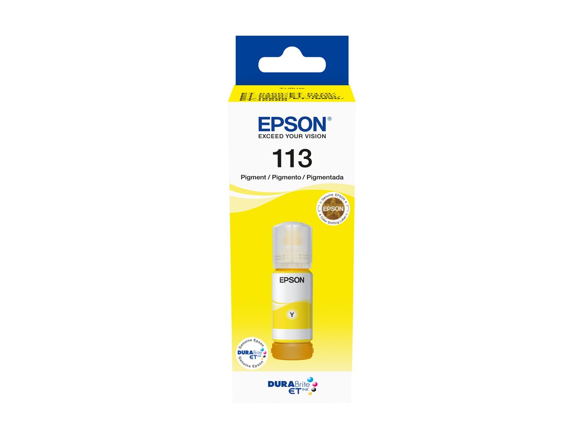 EPSON 6LB 113 EcoTank Pigment Yellow ink bottle