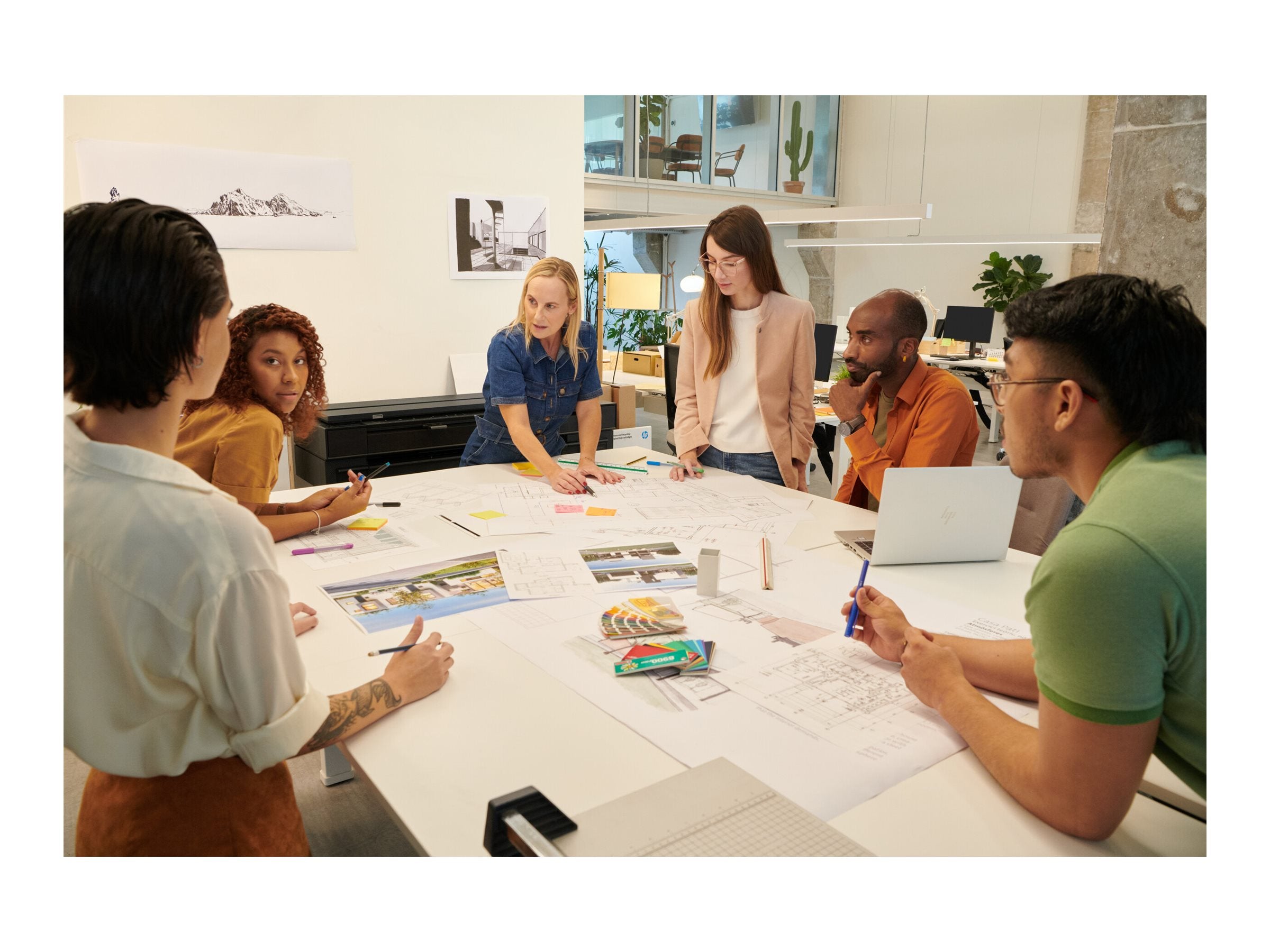 HP DesignJet T850 36inch MFP colour ink-jet 914x2770mm 305x457mm 914x1676mm media 0.42 min/pageprint Gigabit LAN Wi-Fi