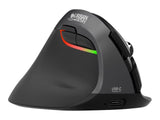 URBAN FACTORY Ergo Mouse Bluetooth 2.4Ghz and wired USB 1000mAh rechargeable battery in USB-C using the included cable