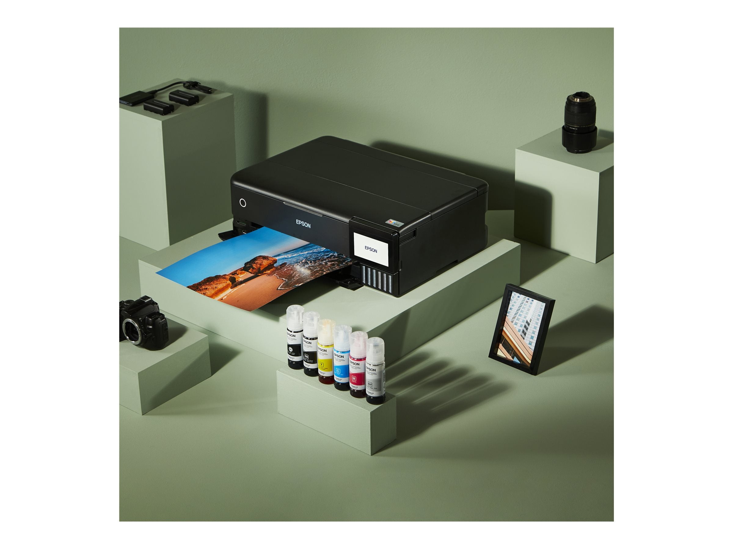 EPSON EcoTank ET-8550 MFP colour inkjet refillable A3 16ppm Print USB LAN Wi-Fi Black