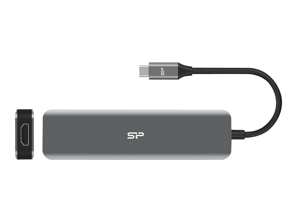 SILICON POWER Boost SU20 Docking station 7in1 USB USB-C HDMI SD card