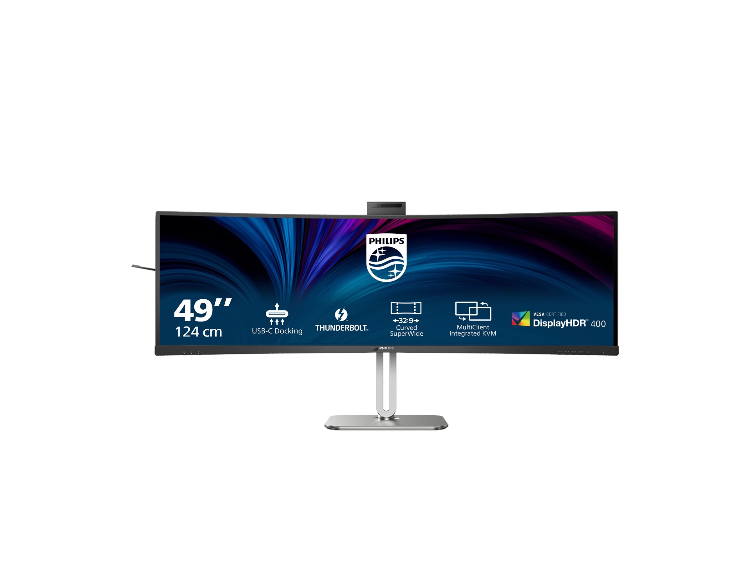 PHILIPS 49B2U6903CH/00 48.8p 5120x1440 VA Curved H/A 170mm SUPERWIDE USB-C 75Hz DP 2xHDMI USB HUB SPEAKERS webcam