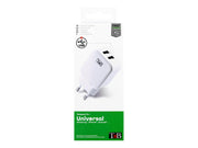 TNB 2.4A Mains 2 USB Charger White