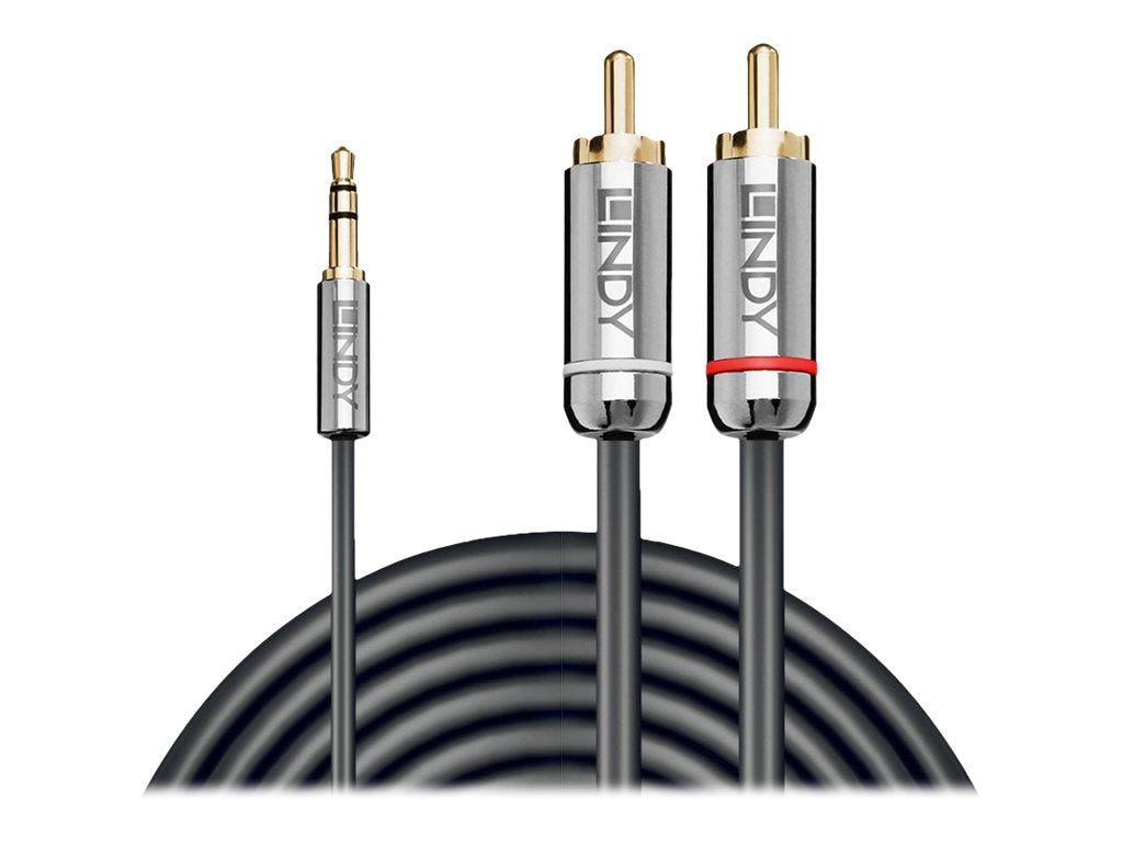 LINDY Cromo Line Audio Cable Stereo 3.5mm-RCA M-M 3m anthrazit