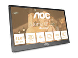 AOC 16T3EA 15.6p IPS 1920x1080 Monitor 4ms 16.9 USB Black/Grey
