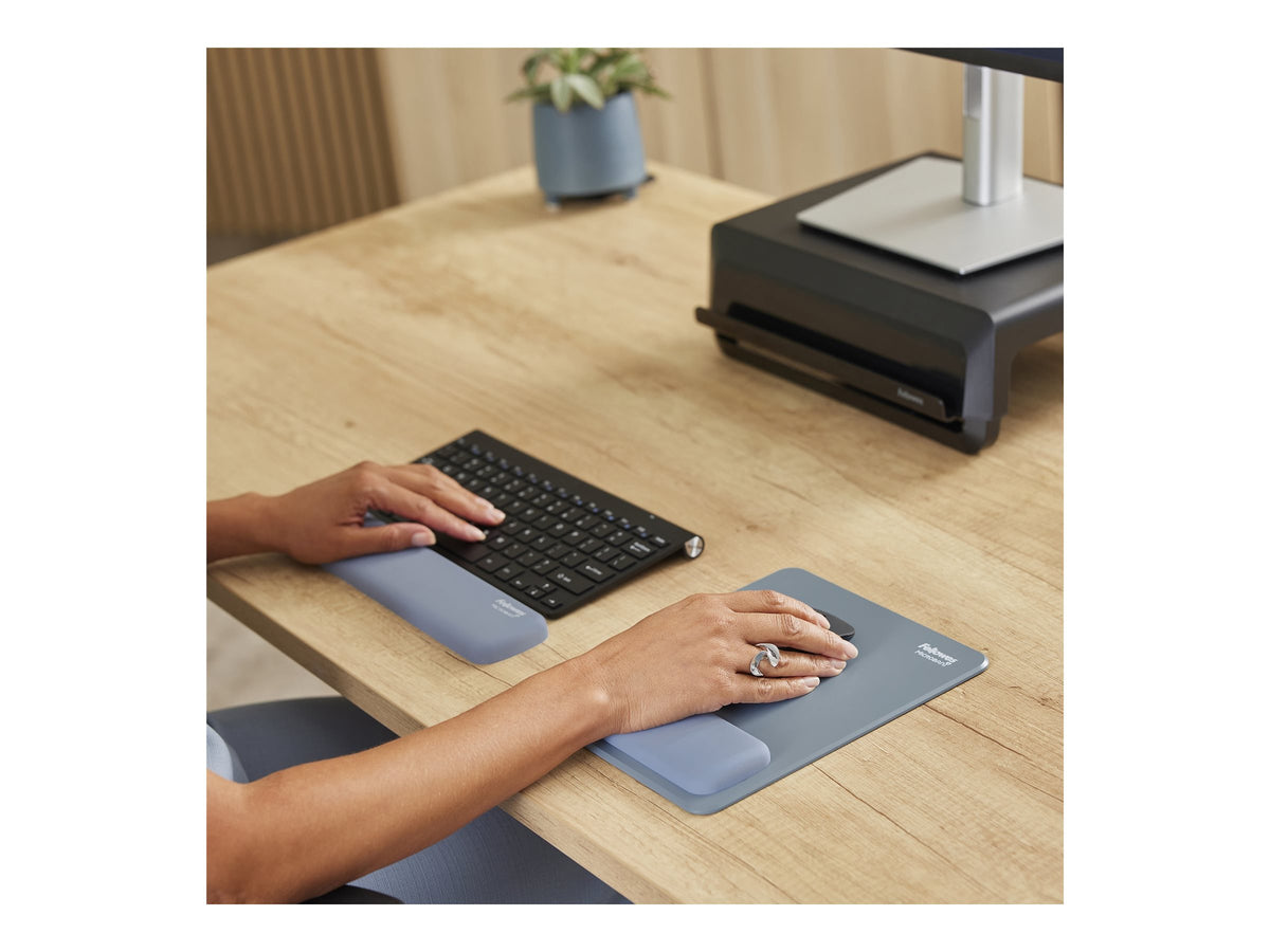 FELLOWES Repose-poignets clavier compact Breyta Bleu gris