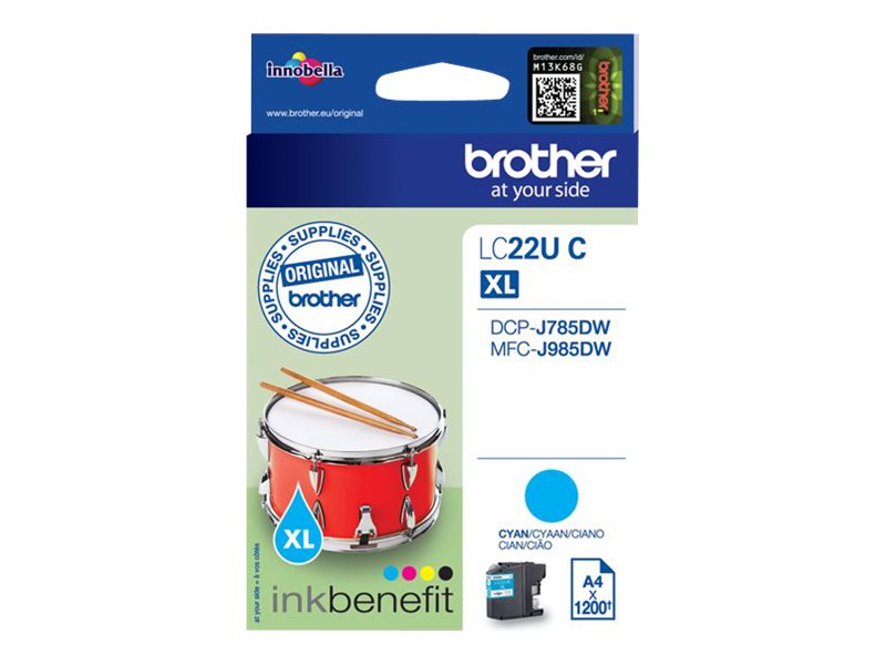 LC22U/CYAN INK f. MFC-J985DW/J785DW
