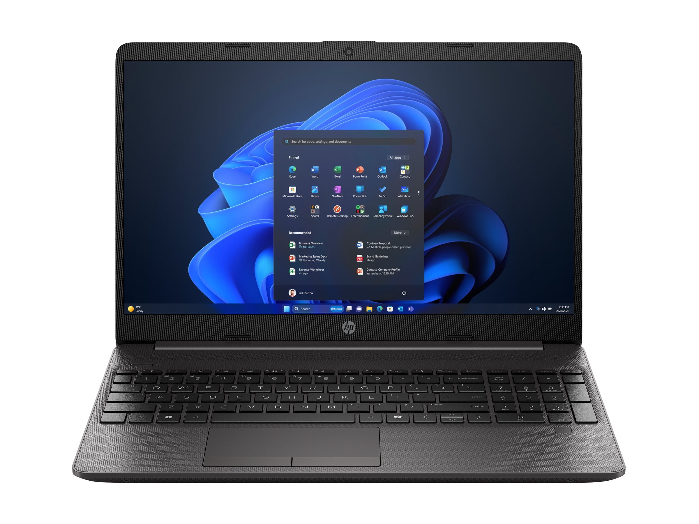 HP 250R G9 Intel Core 3 100U 15.6p FHD 16Go 512Go SSD Intel UHD Graphics W11H 1/1/0 ordinateur portable