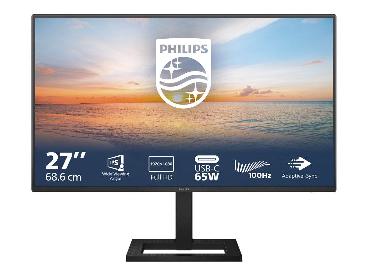 Philips 27E1N1300AE - Ã‰cran LED - 27" - 1920 x 1080 Full HD (1080p) @ 100 Hz - IPS - 1300:1 - 1 ms - HDMI, USB-C - HP- ajustable